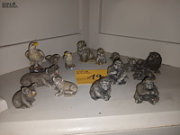 Lot 19 - kleine dierenfiguurtjes. 15 stuks - afbeelding 2 van  6