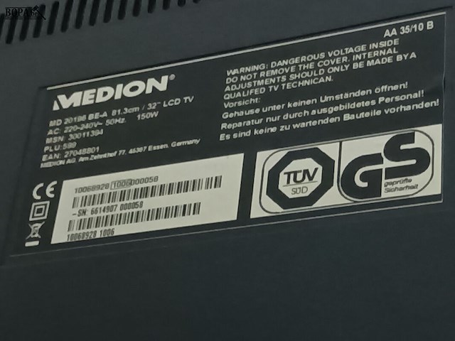 Lot 19 - lcd tv medion 32” - afbeelding 2 van  2