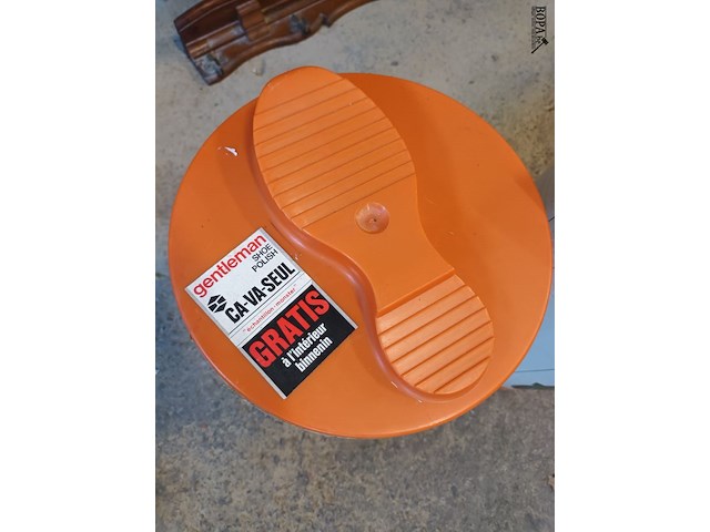 Lot 19 - retro schoenpoetsdozen. 2 stuks - afbeelding 4 van  4