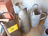 Lot 19 - tuindecoratie zink. 6 stuks - afbeelding 4 van  4