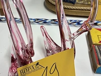Lot 19 - vintage kristallen zwanen