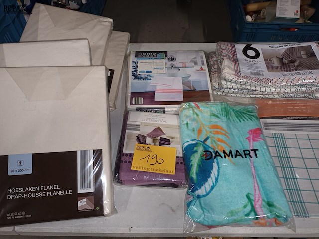 Lot 190 - linnen. 10 stuks - afbeelding 1 van  6