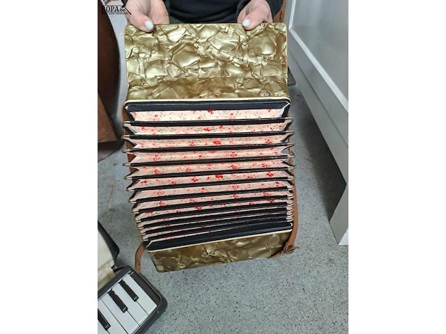Lot 190 - mondharmonica yamaha en accordion aurata - afbeelding 5 van  5