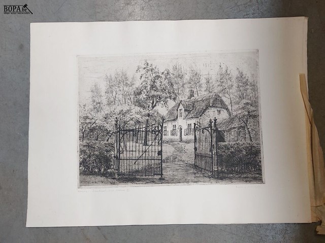 Lot 190 - pentekeningen genummerd, ong. 9 stuks - afbeelding 2 van  7