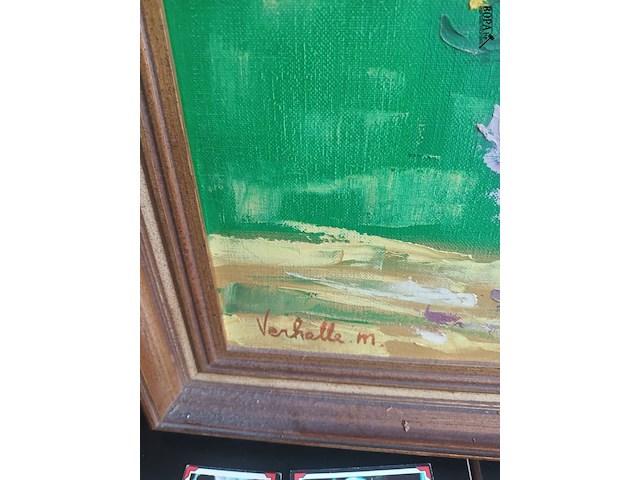 Lot 190 - schilderij bloemen - afbeelding 3 van  3
