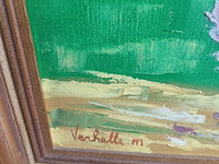 Lot 190 - schilderij bloemen - afbeelding 3 van  3