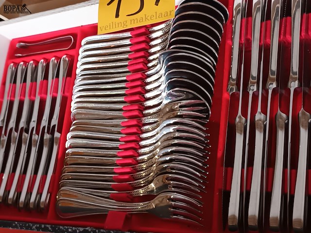 Lot 191 - bestekkoffer - afbeelding 5 van  5