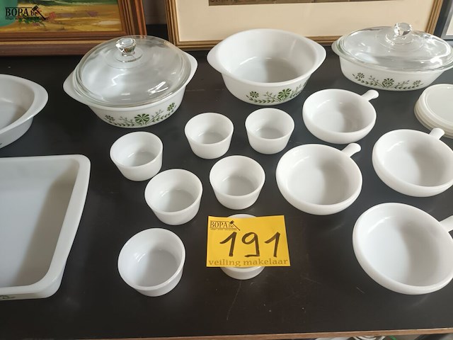 Lot 191 - ovenschalen glasbake usa. 16 stuks - afbeelding 1 van  6