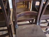 Lot 193 - café stoelen. 6 stuks - afbeelding 2 van  4