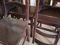 Lot 193 - café stoelen. 6 stuks - afbeelding 3 van  4