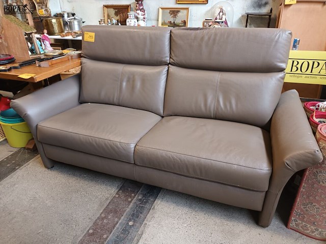 Lot 193 - lederen 2-zit - afbeelding 1 van  5