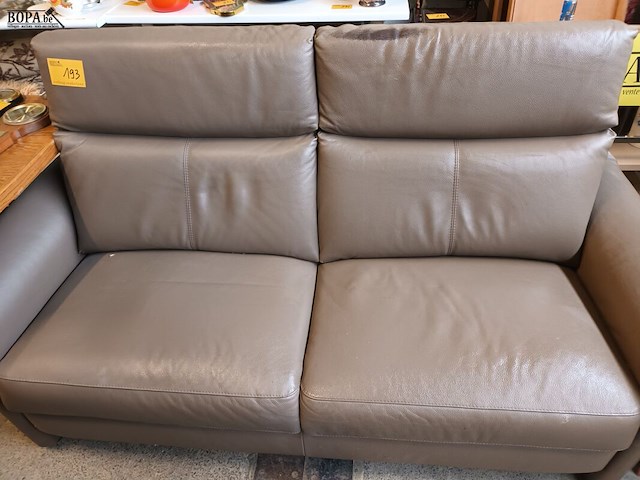 Lot 193 - lederen 2-zit - afbeelding 2 van  5