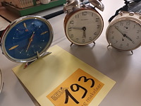 Lot 193 - retro wekkers. 8 stuks - afbeelding 3 van  4