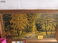 Lot 194 - kader boslandschap - afbeelding 2 van  4