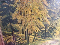 Lot 194 - kader boslandschap - afbeelding 3 van  4