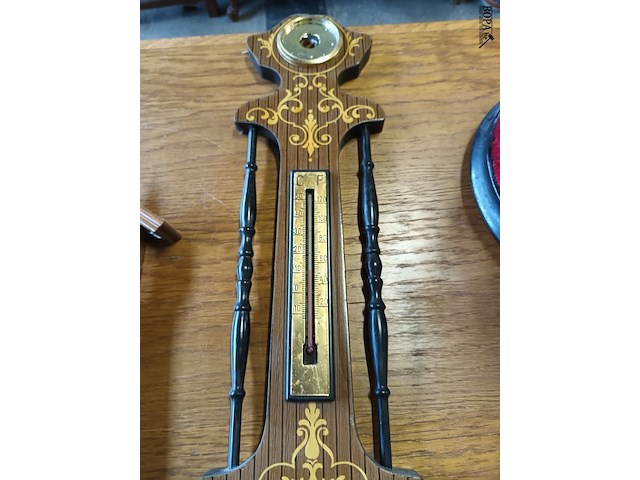 Lot 195 - barometers. 2 stuks - afbeelding 4 van  5