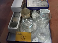 Lot 196 - lot met glaasjes voor theelichten circa 25 stuks - afbeelding 1 van  1