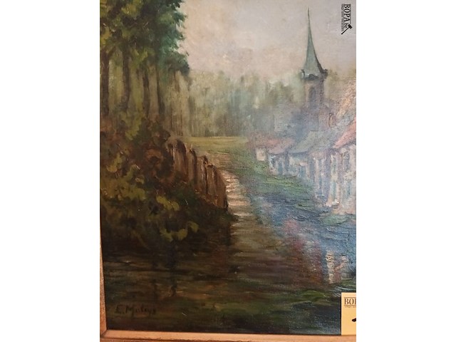 Lot 196 - schilderij landschap - afbeelding 3 van  5