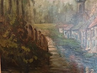 Lot 196 - schilderij landschap - afbeelding 3 van  5