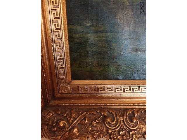 Lot 196 - schilderij landschap - afbeelding 4 van  5