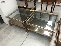 Lot 197 - salontafel belgochrom. 2 stuks