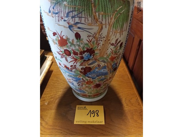 Lot 198 - oosterse vaas xl - afbeelding 6 van  6