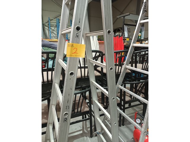 Lot 2 - aluminium ladder - afbeelding 3 van  3