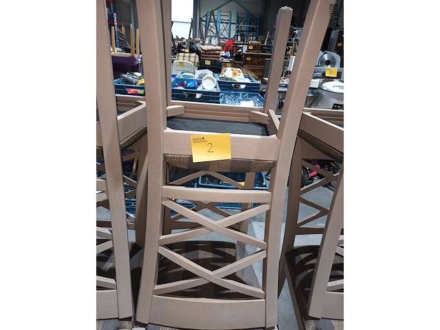 Lot 2 - eetkamerstoelen. 6 stuks - afbeelding 3 van  4