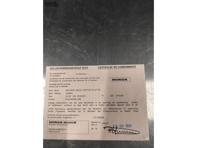 Lot 2 - honda sc22 (1994-chass.sc224300139) - afbeelding 11 van  11