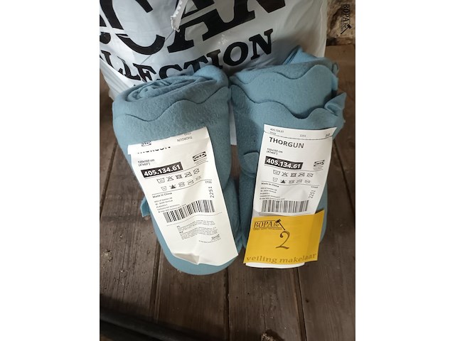 Lot 2 - ikea fleece dekentjes. 13 stuks - afbeelding 2 van  4