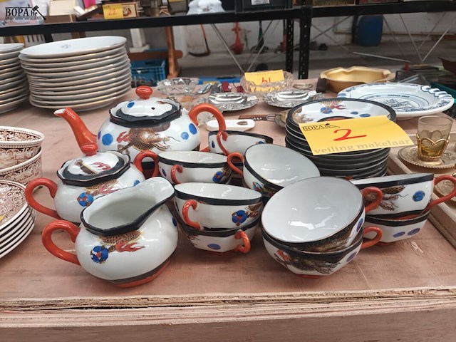 Lot 2 - japans theeservies. 27 stuks - afbeelding 2 van  5