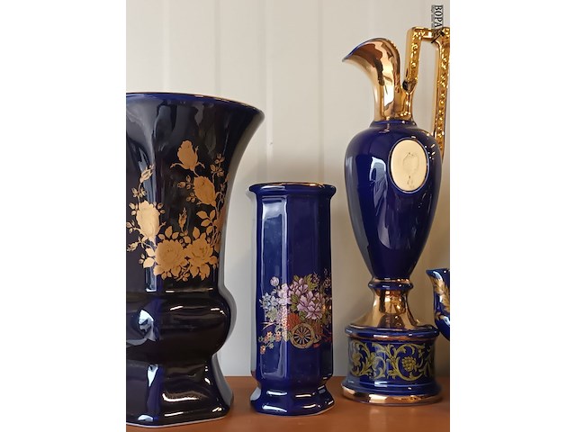 Lot 2 - kobalt blauw deco. 8 stuks - afbeelding 2 van  5