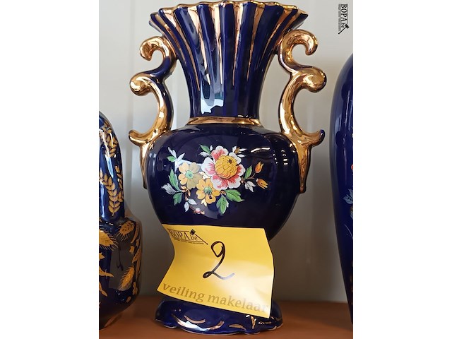 Lot 2 - kobalt blauw deco. 8 stuks - afbeelding 5 van  5