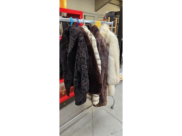 Lot 2 - lot pelsmantels 6 stuks - afbeelding 1 van  7
