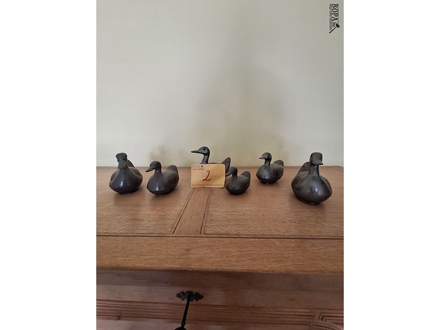 Lot 2 - metalen eenden. 6 stuks - afbeelding 1 van  3