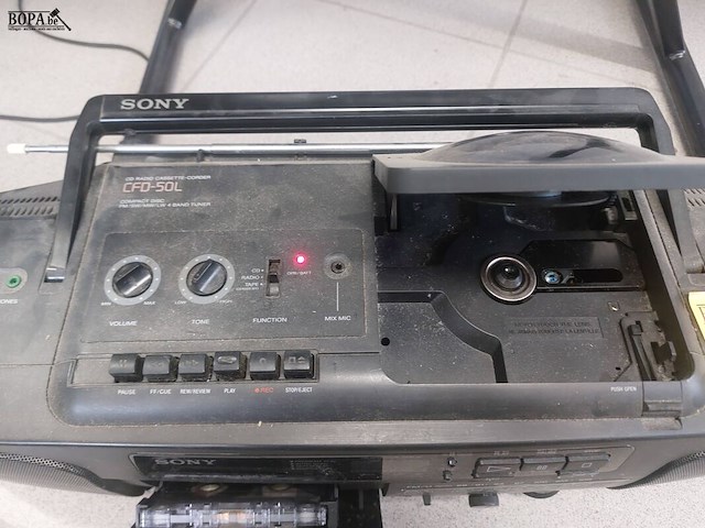 Lot 2 - radio sony cfd-50l - afbeelding 2 van  2