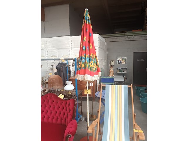 Lot 2 - retro parasol - afbeelding 1 van  5