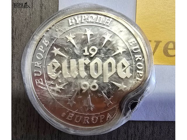 Lot 2 - set zilveren herdenkingsmunten europa 1996 - afbeelding 4 van  9