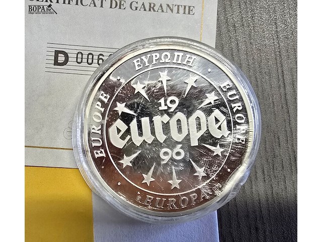 Lot 2 - set zilveren herdenkingsmunten europa 1996 - afbeelding 6 van  9