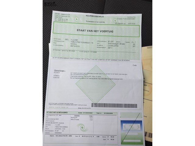 Lot 2 - skoda octavia (2015-chass.tmbjg7ne1g0056522) - afbeelding 10 van  30