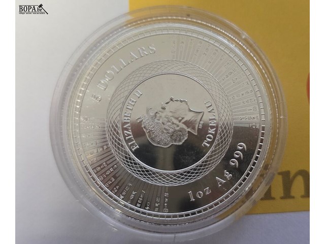 Lot 2 - tokelau vivat humanitas 2020 – 2 x 5 dollars - afbeelding 2 van  3