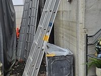 Lot 2 - uitschuifbare ladder 2 x 10 treden - afbeelding 2 van  2