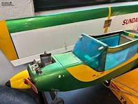 Lot 2 - vintage graupner taxi modelvliegtuig - afbeelding 2 van  6