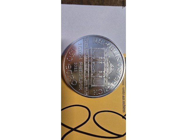 Lot 2 - zilveren wiener philharmoniker munt 2 stuks - afbeelding 3 van  3