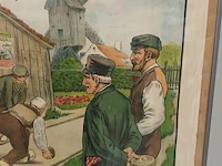 Lot 20 - affiche vlaamse oude klare in kader - afbeelding 4 van  5