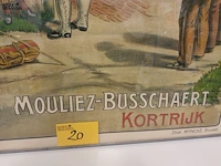 Lot 20 - affiche vlaamse oude klare in kader - afbeelding 5 van  5