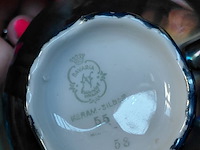 Lot 20 - antiek theeservies keram-silber - bavaria '30: porselein met - afbeelding 6 van  7