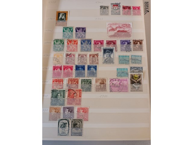 Lot 20 - boek met belgische postzegels - afbeelding 5 van  12