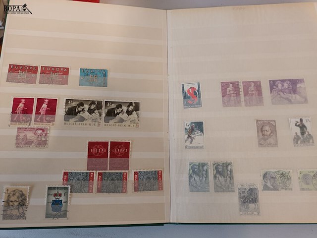 Lot 20 - boek met belgische postzegels - afbeelding 8 van  12