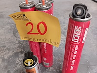 Lot 20 - brandstofcellen paslode en senco. 5 stuks - afbeelding 3 van  4